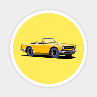 Triumph TR6 in yellow Magnet